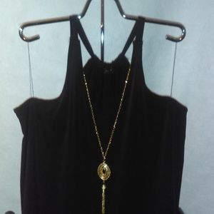 3X Black Tanktop and Pendant Top